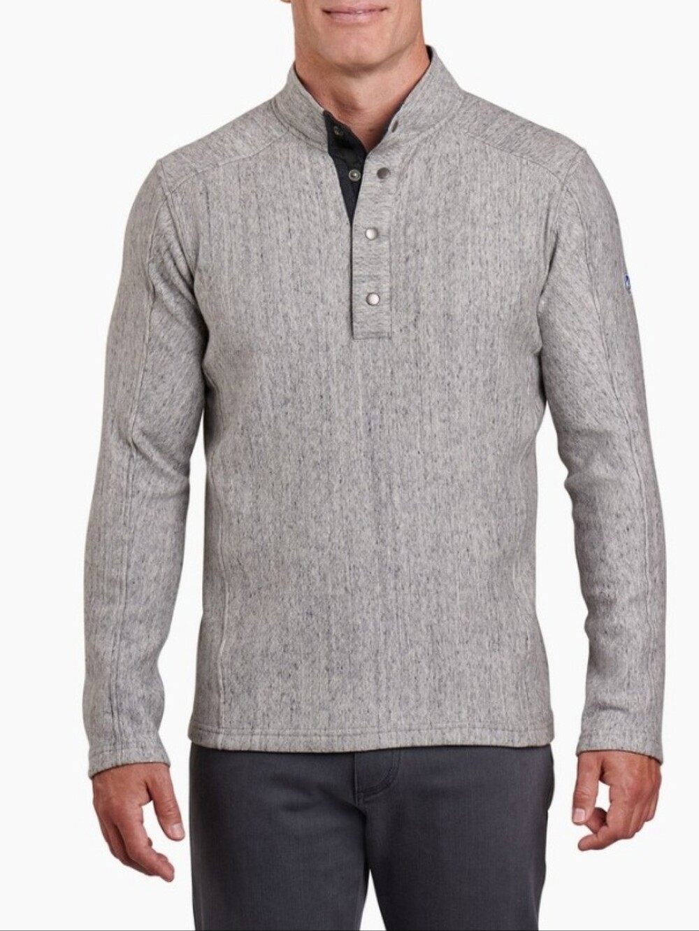 Kuhl Konfrontr Pullover Quarter Snap Gray Sweatshirt